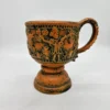 Duży rzeźbiony ceramiczny puchar dekoracyjny, made in west Germany, model WB112
