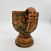 Duży rzeźbiony ceramiczny puchar dekoracyjny, made in west Germany, model WB112