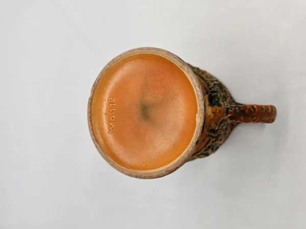 Duży rzeźbiony ceramiczny puchar dekoracyjny, made in west Germany, model WB112