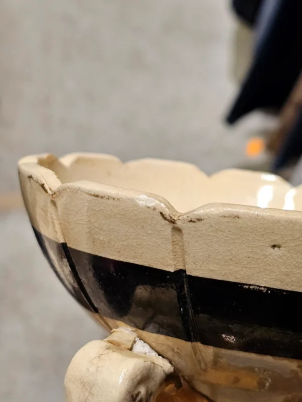 Duży Chiński wazon ceramiczny – ręcznie malowany, reliefowy, unikatowy