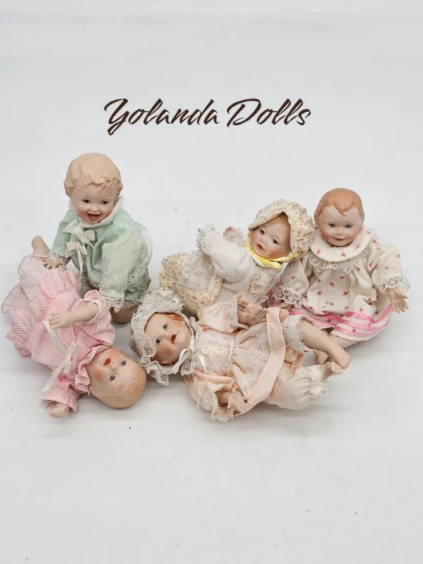 Zestaw porcelanowych lalek kolekcjonerskich Yolanda Dolls – unikatowe rękodzieło