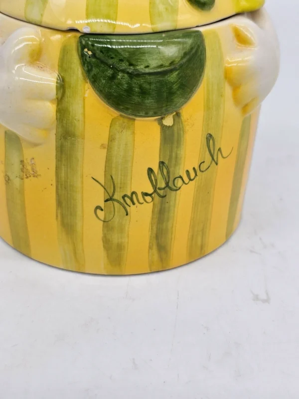 Ceramiczny pojemnik na czosnek „Knoblauch” uroczy vintage