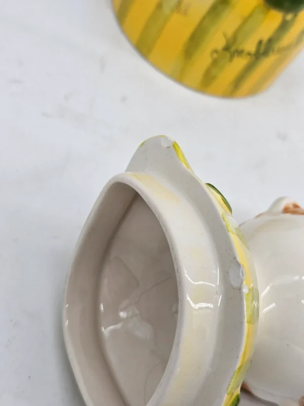 Ceramiczny pojemnik na czosnek „Knoblauch” uroczy vintage