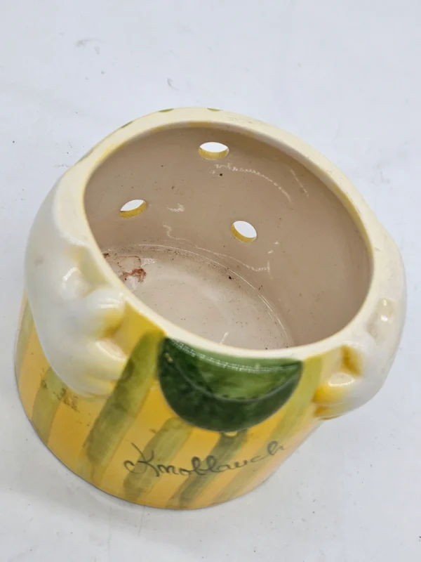 Ceramiczny pojemnik na czosnek „Knoblauch” uroczy vintage