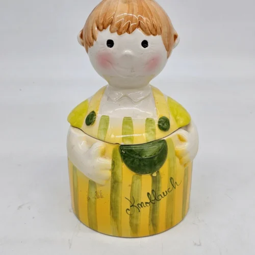 Ceramiczny pojemnik na czosnek „Knoblauch” uroczy vintage
