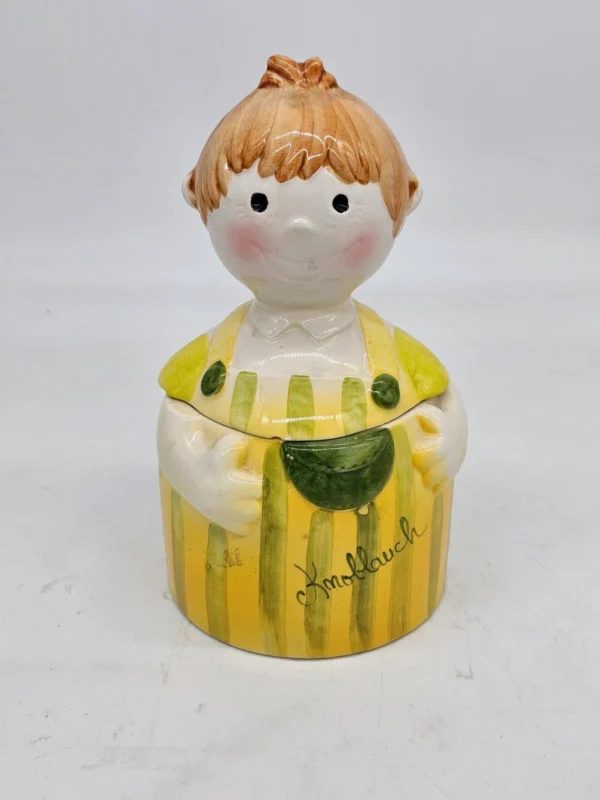 Ceramiczny pojemnik na czosnek „Knoblauch” uroczy vintage