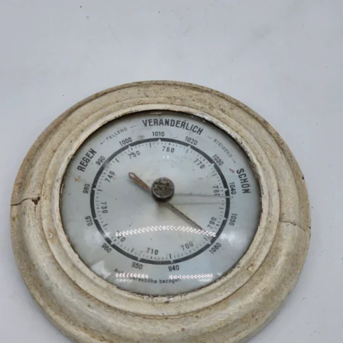 Zabytkowy barometr ścienny – średnica 15 cm