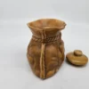 Ceramiczny pojemnik na kawę w kształcie worka – 16x12 cm, sygnowany