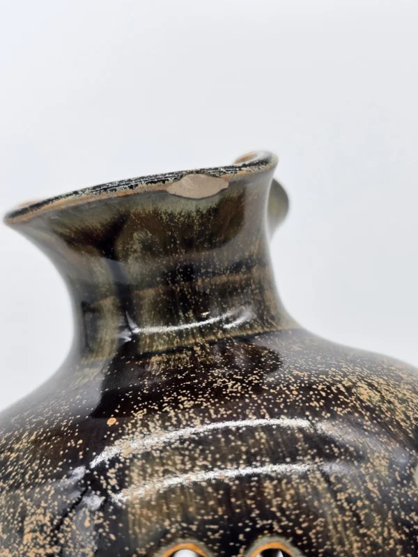 Ceramiczny kominek do aromaterapii / świecznik ażurowy – rękodzieło