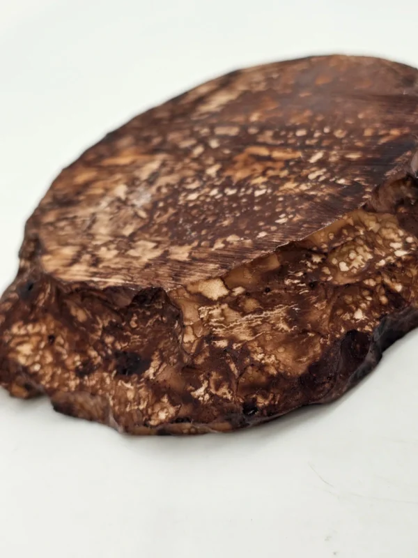 Popielniczka z naturalnego kamienia – agat brązowy (skamieniałe drewno)