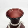 Artystyczny wazon szklany z dekoracyjną spiralą – unikatowy design