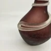 Artystyczny wazon szklany z dekoracyjną spiralą – unikatowy design