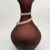 Artystyczny wazon szklany z dekoracyjną spiralą – unikatowy design