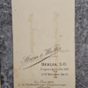 Zestaw 3 fotografii typu Carte de visite z Berlina (ok. 1870–1900)
