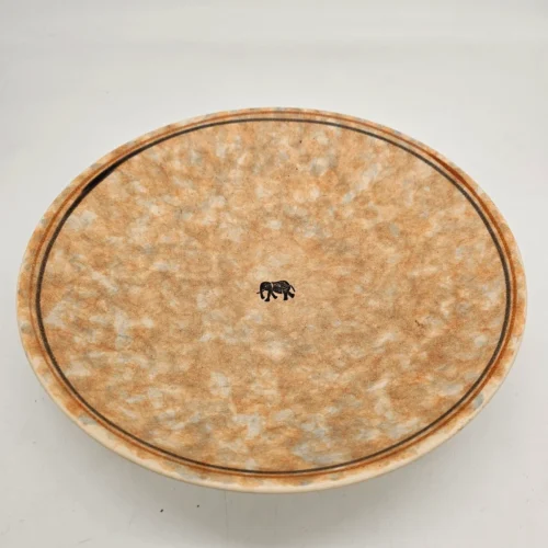 Dekoracyjna misa ceramiczna z motywem słonia  unikatowy design, vintage