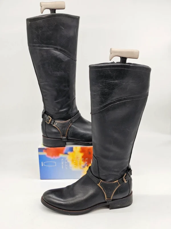 Kozaki damskie Tommy Hilfiger Hamilton – skóra naturalna, rozm. 37.5 (wkładka 25 cm)