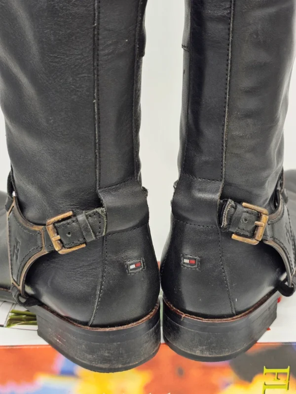 Kozaki damskie Tommy Hilfiger Hamilton – skóra naturalna, rozm. 37.5 (wkładka 25 cm)