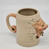 Kufel ceramiczny Gerz Germany 0,5L z trójwymiarową świnką