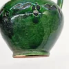 Dzbanek ceramiczny zielony z ażurowym wzorem – 17 cm