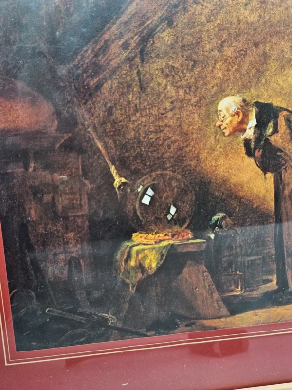 Obraz w ramie 33x33 – reprodukcja "Alchemika" klasyka stylu akademickiego