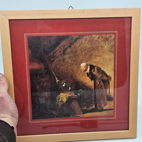 Obraz w ramie 33x33 – reprodukcja "Alchemika" klasyka stylu akademickiego