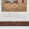 Pamiątka komunijna 33x46 cm – Niemcy, 1910 – bogato zdobiona oprawa i grafika religijna