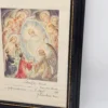 Grafika komunijna „Anioły i Dzieci” z 1934 r. w czarnej ramie – 30 × 40 cm