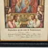 Pamiątka komunijna z Jezusem i dziećmi, 30x44 cm, Niemcy 1927 – ramka czarna