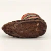 Miniaturowy but regionalny z materiału i skóry – etniczny przedmiot dekoracyjny, 8×6 cm