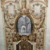 Rama złocona + grafika religijna „Concilium Vaticanum” C. Scheurena, XIX w., 54x68 cm