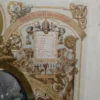 Rama złocona + grafika religijna „Concilium Vaticanum” C. Scheurena, XIX w., 54x68 cm