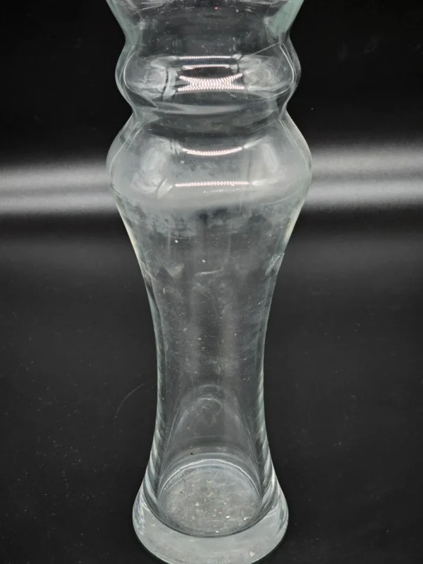 Wazon szklany bezbarwny, 45 cm – nowoczesna forma,