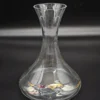 Wazon – szklany dekanter z ręcznie zdobionym ornamentem, 23 × 17 cm