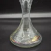 Wazon – szklany dekanter z ręcznie zdobionym ornamentem, 23 × 17 cm