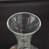 Wazon – szklany dekanter z ręcznie zdobionym ornamentem, 23 × 17 cm
