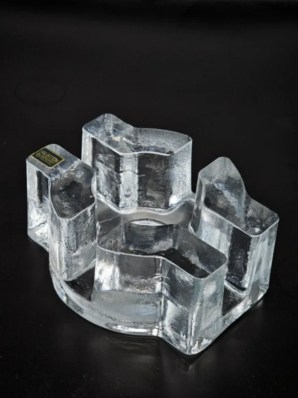 Austen Glaskunst – designerski świecznik lodowy, 15 × 13 cm, szkło artystyczne Niemcy