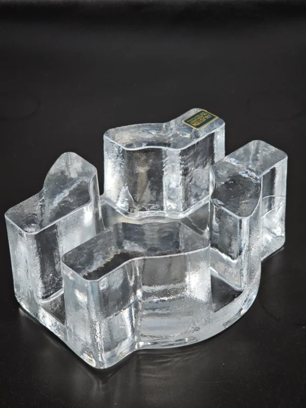 Austen Glaskunst – designerski świecznik lodowy, 15 × 13 cm, szkło artystyczne Niemcy