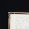 Obraz „Neuer Krahn – Broschek Hamburg”, litografia w ramie mosiężnej 24x30 cm