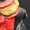 Skarbonka ceramiczna – grający klaun z psem, na beczce – wys. 17 cm