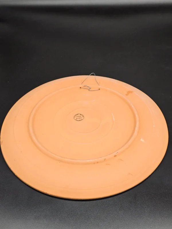 Dekoracyjny talerz ceramiczny z Rodos, ręcznie malowany – 34 cm