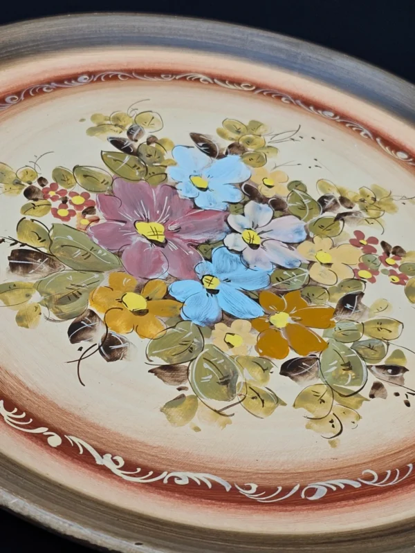 Dekoracyjny talerz ceramiczny z Rodos, ręcznie malowany – 34 cm