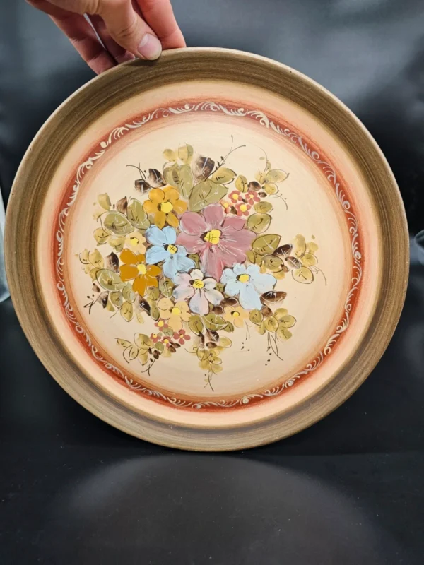 Dekoracyjny talerz ceramiczny z Rodos, ręcznie malowany – 34 cm