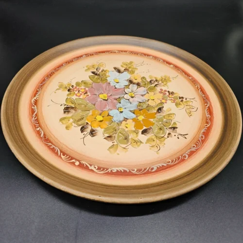 Dekoracyjny talerz ceramiczny z Rodos, ręcznie malowany – 34 cm