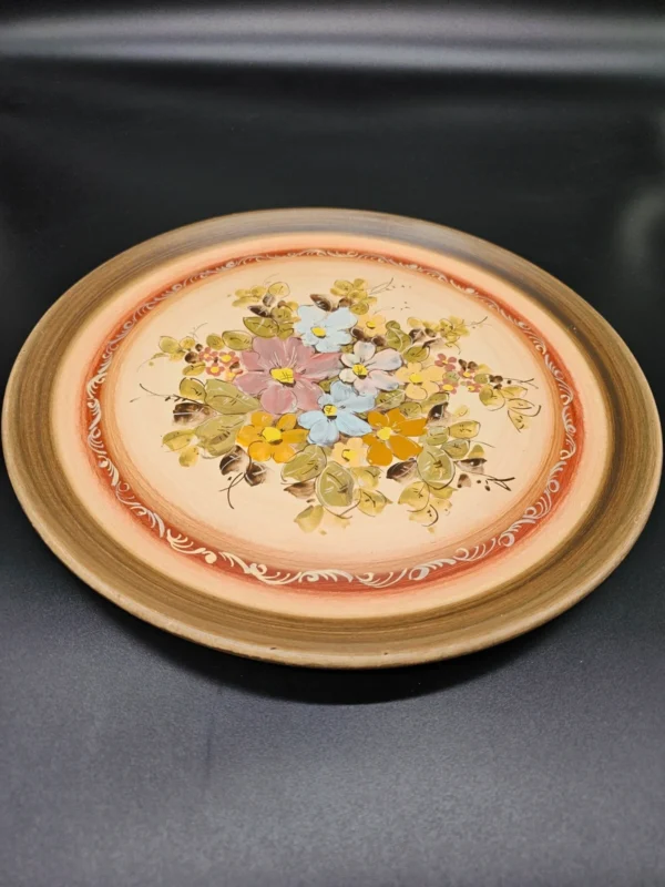 Dekoracyjny talerz ceramiczny z Rodos, ręcznie malowany – 34 cm