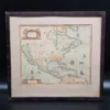 Dekoracyjna reprodukcja mapy „America Septentrionalis” 1631 r., format 40 × 37 cm