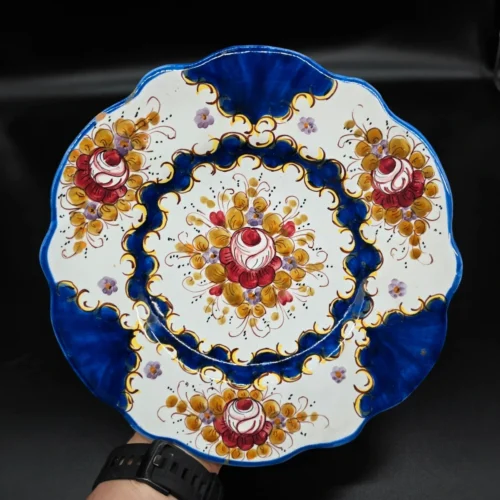 Ręcznie malowany ceramiczny talerz ścienny – 26 cm