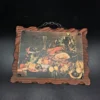 Dekoracyjna tabliczka drewniana z reprodukcją martwej natury – Hiszpania, 25 × 19 cm