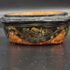 Japońska szkatułka lakierowana z lat 30. XX w. styl maki-e i plecionka bambusowa 17x9 cm
