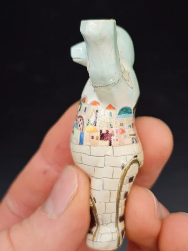 Buddy Bear porcelanowy Jerusalem ok. 7 cm, edycja kolekcjonerska, ręcznie zdobiony