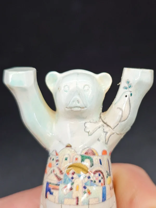 Buddy Bear porcelanowy Jerusalem ok. 7 cm, edycja kolekcjonerska, ręcznie zdobiony